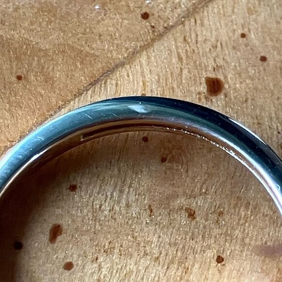 Natural Red Garnet Sterling Silver Halo Ring Discounted Size 8 - Picture 11 of 11